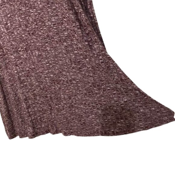 Bobbie Brooks A-Line Knit Dress Long Sleeve Textured Pattern Knee Length Dress - Picture 7 of 12